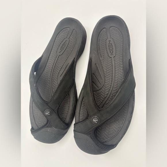 KEEN Waimea Flip Flop Sandals Black Comfort Thong Women’s Size 7 - Picture 3 of 11